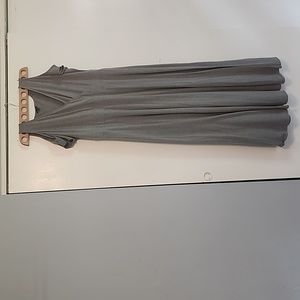 Heavy open shoulder long dress